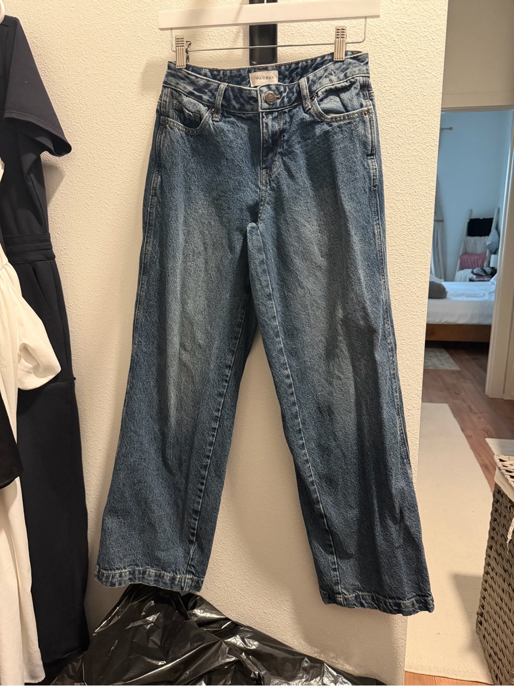 PacSun Vintage Wash Wide-Leg Jeans - Blue